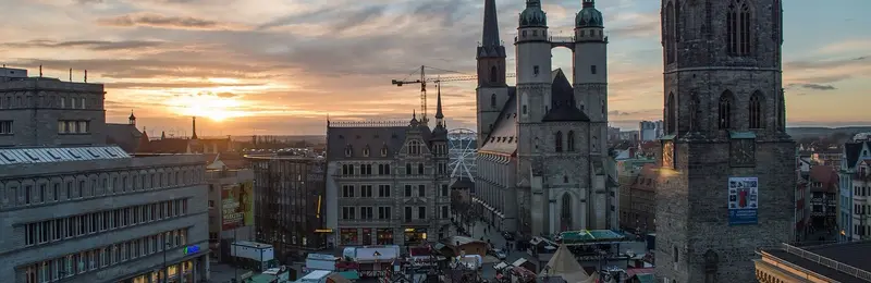 Stadtansicht von Halle (Saale)