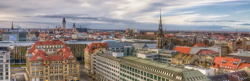 Stadtansicht von Leipzig