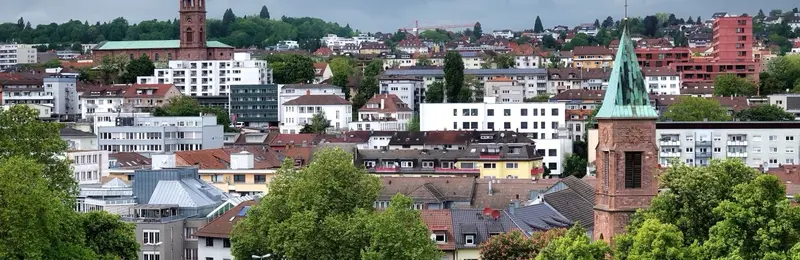 Stadtansicht von Pforzheim