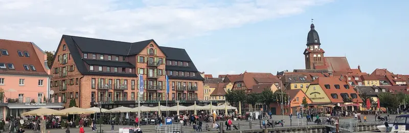 Stadtansicht von Waren (Müritz)